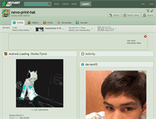 Tablet Screenshot of news-print-hat.deviantart.com