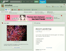 Tablet Screenshot of animerose.deviantart.com