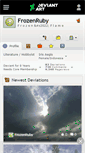 Mobile Screenshot of frozenruby.deviantart.com