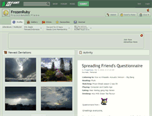 Tablet Screenshot of frozenruby.deviantart.com