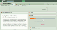 Desktop Screenshot of jenniferelizabeth.deviantart.com
