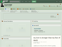 Tablet Screenshot of boyinmidair.deviantart.com