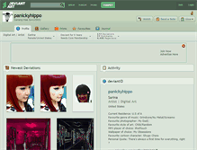 Tablet Screenshot of panickyhippo.deviantart.com