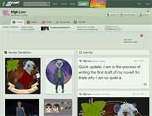 Tablet Screenshot of high-low.deviantart.com