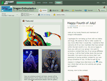 Tablet Screenshot of dragon-enthusiasts.deviantart.com