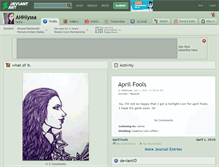 Tablet Screenshot of ahhlyssa.deviantart.com