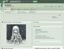 Tablet Screenshot of marikagirl.deviantart.com