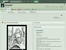 Tablet Screenshot of michaelbair.deviantart.com