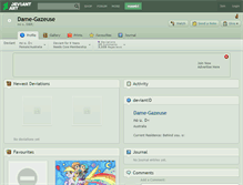 Tablet Screenshot of dame-gazeuse.deviantart.com