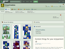 Tablet Screenshot of ichasechubbies.deviantart.com