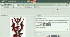 Desktop Screenshot of heavensdawn.deviantart.com