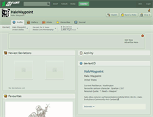 Tablet Screenshot of halowaypoint.deviantart.com