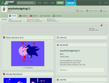 Tablet Screenshot of amythehedgehog13.deviantart.com