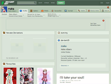 Tablet Screenshot of maka.deviantart.com