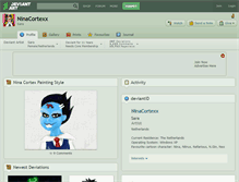 Tablet Screenshot of ninacortexx.deviantart.com