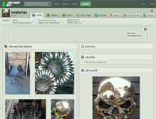 Tablet Screenshot of beatamax.deviantart.com