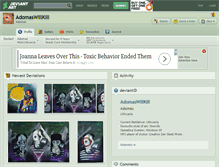 Tablet Screenshot of adomaswillkill.deviantart.com