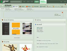 Tablet Screenshot of mrgoreki.deviantart.com