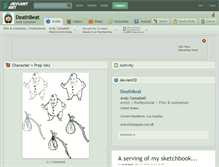 Tablet Screenshot of deathbeat.deviantart.com