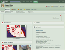 Tablet Screenshot of mizuki-kinko.deviantart.com