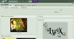 Desktop Screenshot of luxbella.deviantart.com