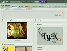 Tablet Screenshot of luxbella.deviantart.com