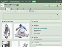 Tablet Screenshot of platinumdreamskaype.deviantart.com