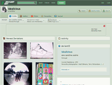Tablet Screenshot of idealicious.deviantart.com