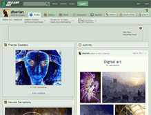 Tablet Screenshot of disavian.deviantart.com
