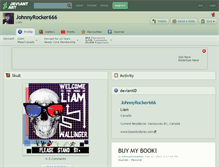 Tablet Screenshot of johnnyrocker666.deviantart.com