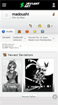 Mobile Screenshot of madoushi.deviantart.com