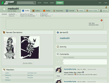 Tablet Screenshot of madoushi.deviantart.com
