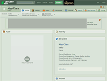 Tablet Screenshot of miss-clara.deviantart.com