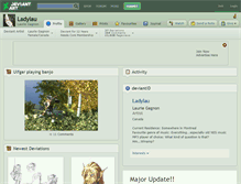 Tablet Screenshot of ladylau.deviantart.com