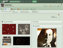 Tablet Screenshot of cybercoon.deviantart.com