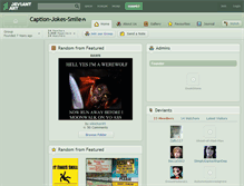 Tablet Screenshot of caption-jokes-smile.deviantart.com