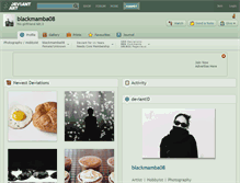 Tablet Screenshot of blackmamba08.deviantart.com