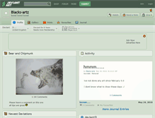 Tablet Screenshot of blacks-artz.deviantart.com