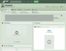 Tablet Screenshot of otoupeirax.deviantart.com