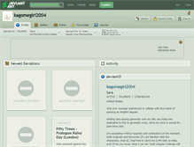 Tablet Screenshot of kagomegirl2004.deviantart.com