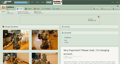 Desktop Screenshot of cerberu.deviantart.com