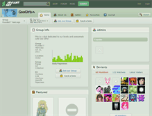 Tablet Screenshot of googirls.deviantart.com