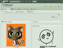 Tablet Screenshot of n0isehazard.deviantart.com