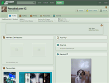 Tablet Screenshot of pancakelover12.deviantart.com