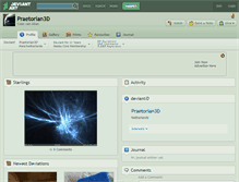 Tablet Screenshot of praetorian3d.deviantart.com