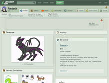 Tablet Screenshot of fontech.deviantart.com