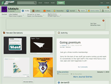 Tablet Screenshot of lukataylo.deviantart.com