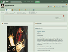 Tablet Screenshot of mystic-media.deviantart.com