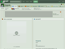 Tablet Screenshot of franarok.deviantart.com