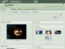 Tablet Screenshot of pencilshader.deviantart.com